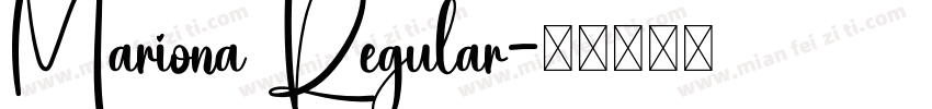 Mariona Regular字体转换